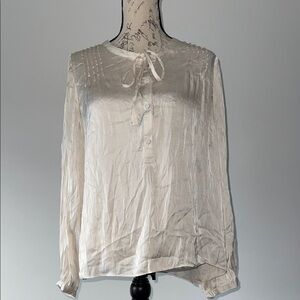 Jcrew L Elegant Cream Women's Blouse